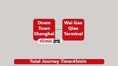  Shanghai downtown to Waigaoqiao Port transfer