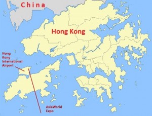 Map Of Hong Kong AsiaWorld Expo