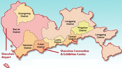 Map Of Shenzhen