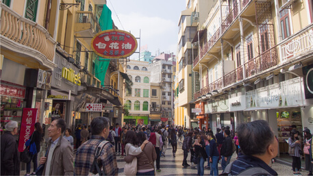 Getting from Macau to Hong Kong Macau Streets