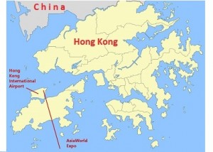 Map Of Hong Kong AsiaWorld Expo