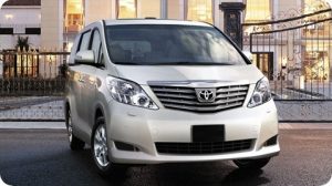 Hire Toyota Alphard Van in China - Front View
